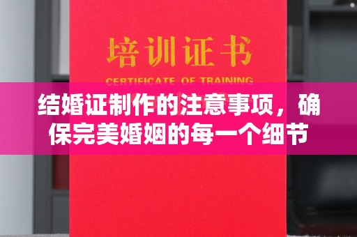 息烽结婚证制作的注意事项，确保完美婚姻的每一个细节
