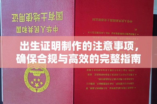 息烽出生证明制作的注意事项，确保合规与高效的完整指南