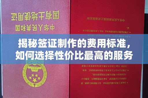 息烽揭秘签证制作的费用标准，如何选择性价比最高的服务？